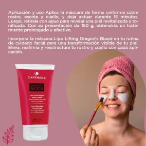 CARTHAGE- DRAGON`S BLOOD-Lipo-lifting máscara rostro y cuello 150ml