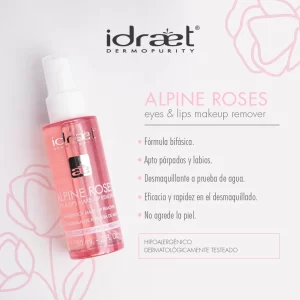 IDRAET- ALPINE ROSES  EYES & LIPS desmaquillante a prueba de agua