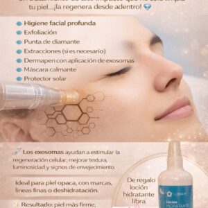 HIGIENE FACIAL PROFUNDA + EXOSOMAS CON DERMAPEN